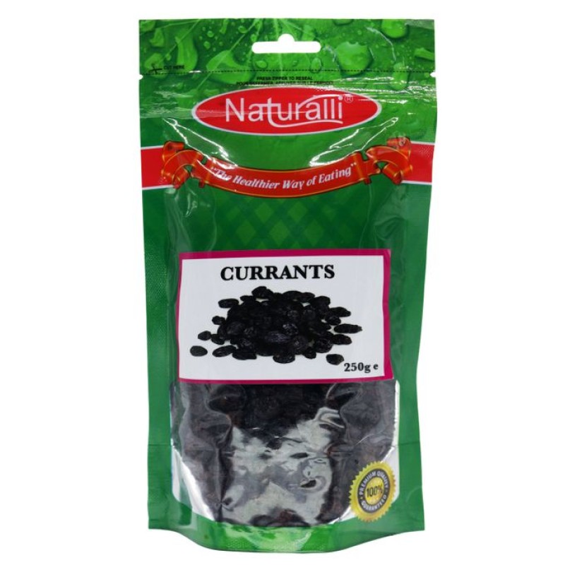 NATURALLI DRIED CURRANTS 250G