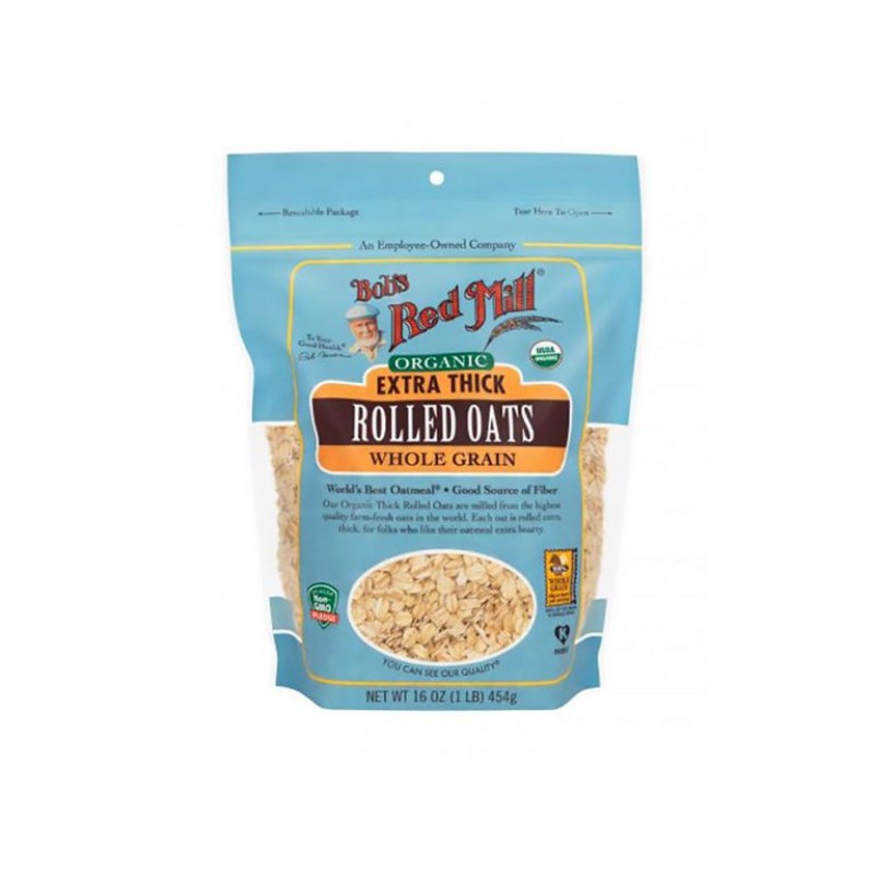 BOB'S REDMILL EXTRA THICK ROLLED OATS WHOLE GRAIN 454GM