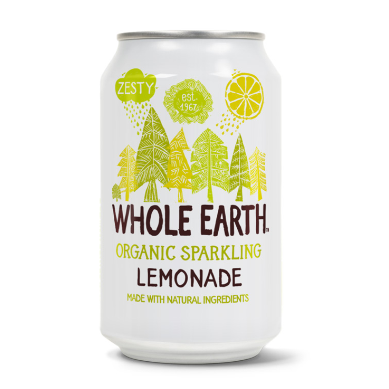 WHOLE EARTH ORGANIC SPARKLING LEMONADE 330ML