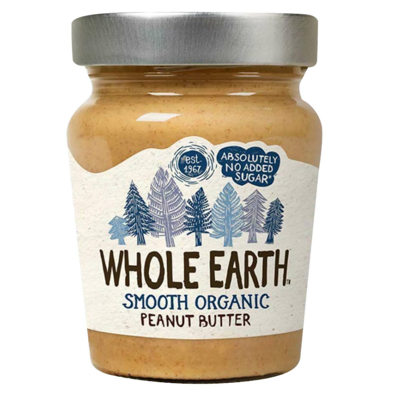 WHOLE EARTH SMOOTH ORGANIC PEANUT BUTTER 227GM