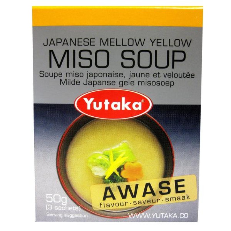 YUTAKA JAPANESE MELLOW YELLOW AWASE MISO SOUP 50G