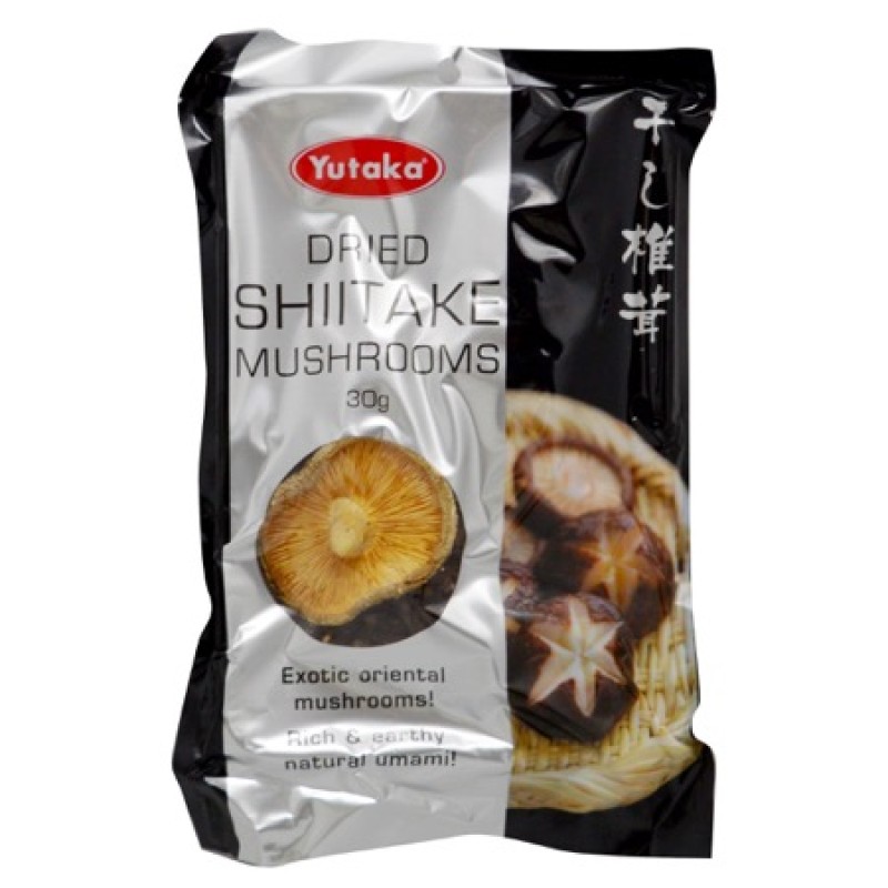 YUTAKA DRIED SHIITAKE MUSHROOMS 30G