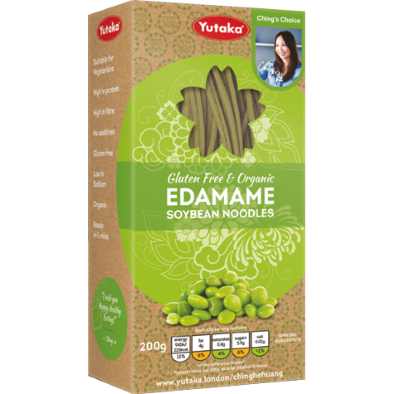 YUTAKA GLUTEN FREE & ORGANIC EDAMAME SOYBEAN NOODLES 200G YUTAKA GLUTEN FREE & ORGANIC EDAMAME SOYBEAN NOODLES 200G