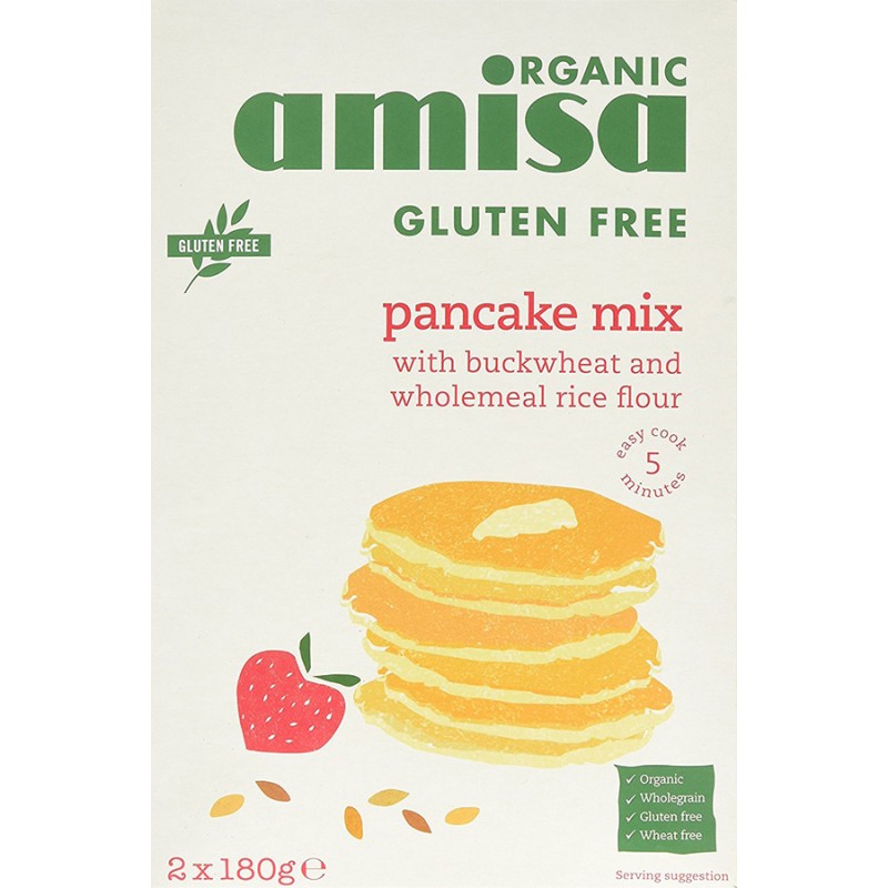 AMISA ORGANIC GLUTEN-FREE PANCAKE MIX 360G