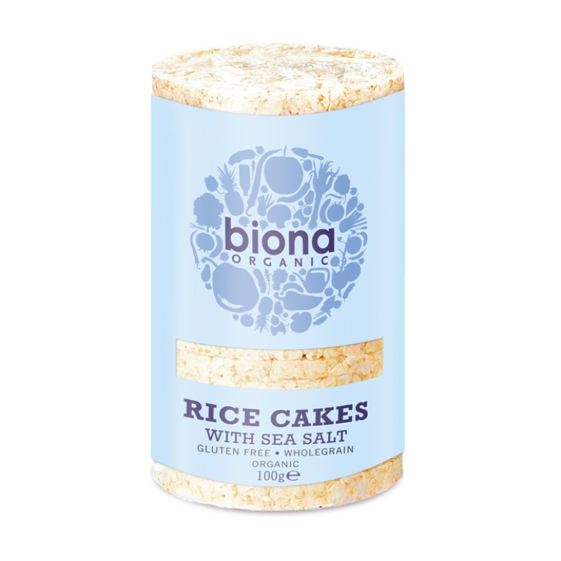 BIONA ORGANIC RICE CAKES WITH SEA SALT 100G