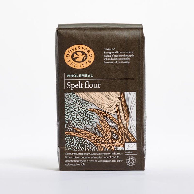 DOVES ORGANIC WHOLEGRAIN SPELT FLOUR 1KG