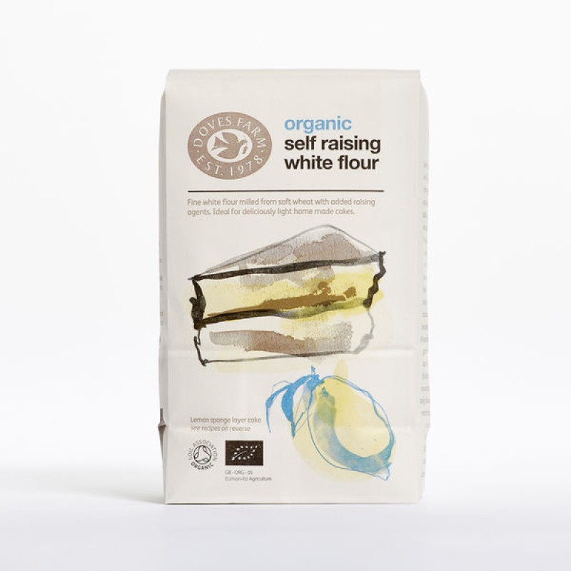 Doves Organic Self Raising White Flour 1kg