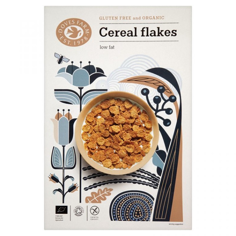 DOVES ORGANIC CEREALS FLAKED GLUTEN-FREE 375G