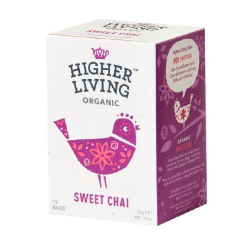 HIGHER LIVING ORGANIC SWEET CHAI 15’s