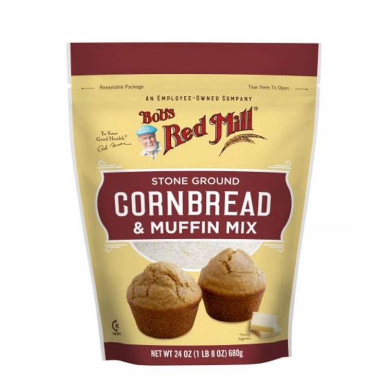 BOB'S REDMILL STONE GROUND CORNBREAD & MUFFIN MIX 680G