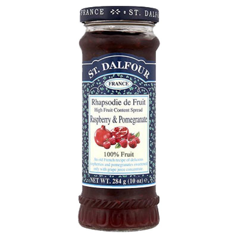 ST DALFOUR RASPBERRY & POMEGRANATE JAM 284G