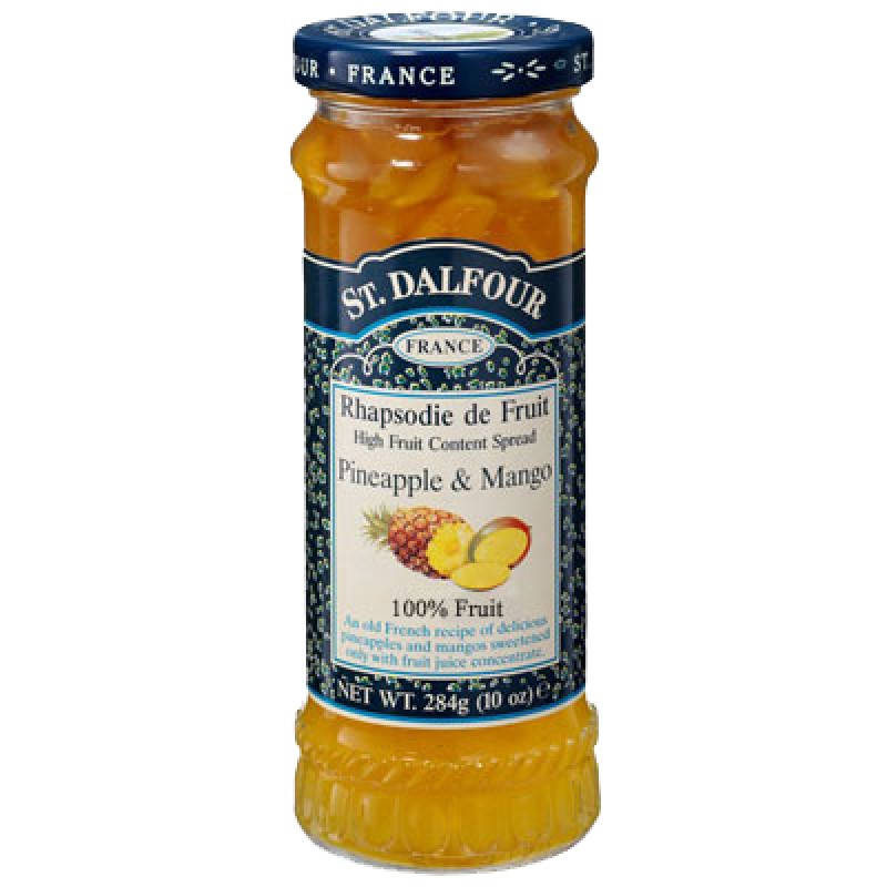 ST DALFOUR PINEAPPLE & MANGO JAM 284G