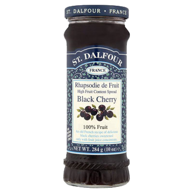 ST DALFOUR BLACK CHERRY JAM 284G