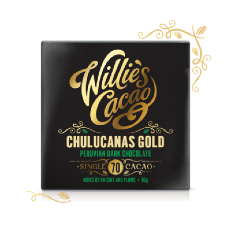 Willies Cacao Chulucanas Gold-peruvian Dark Chocolate 70% 50g