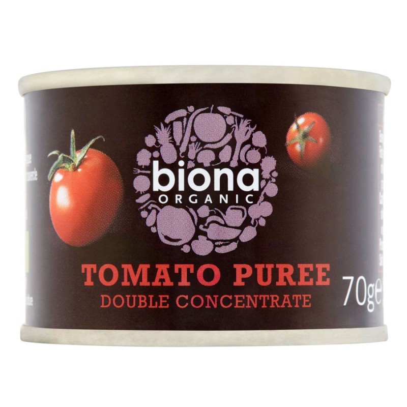 BIONA ORGANIC TOMATO PUREE-DOUBLE CONCENTRATE 70G