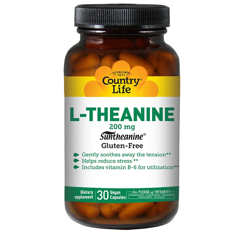 COUNTRY LIFE L-THEANINE 200MG 30CAPS