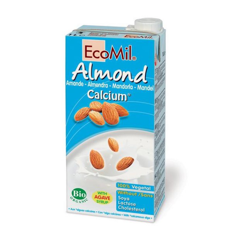 ECOMIL ALMOND MILK AGAVE CALCIUM DRINK 1LTR