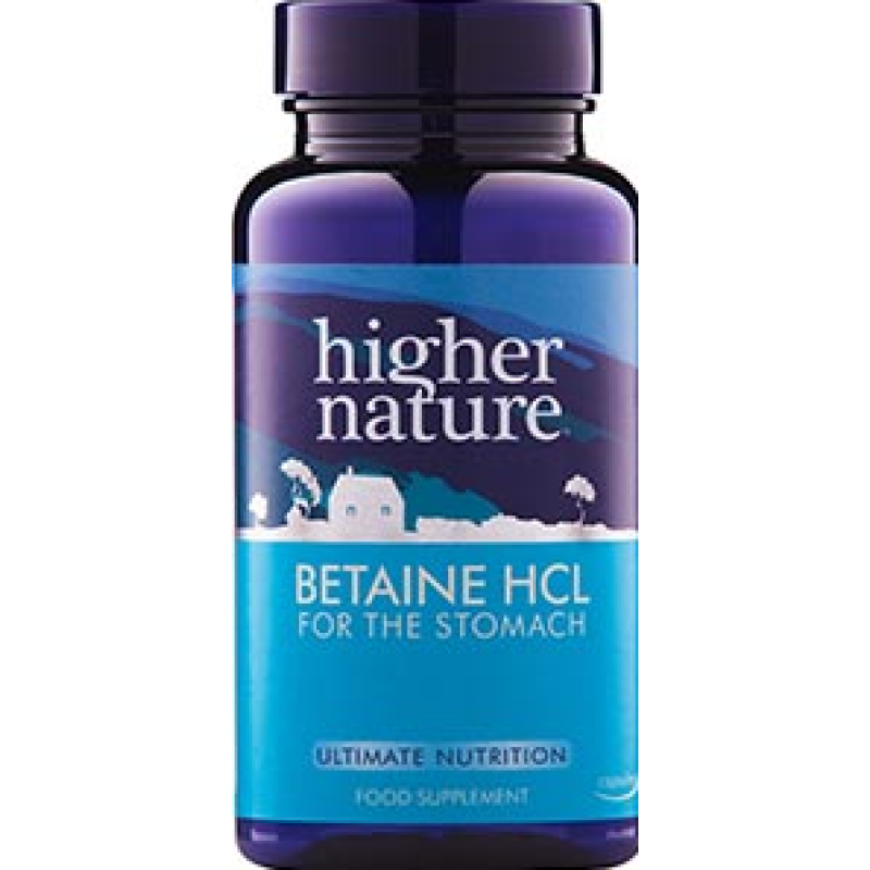 HIGHER NATURE BETAINE HCL 300MG 90CAPS