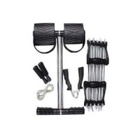 4 IN 1 TUMMY TRIMMER FITNESS TRAINING KIT WITH JUMP ROPE, HAND GRIP AND SPRING ACTION POWER
