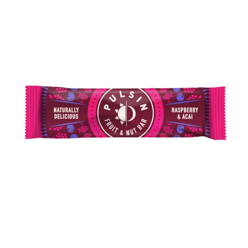 PULSIN SRP FRUIT & NUT RASPBERRY/ACAI BAR 35G PULSIN SRP FRUIT & NUT RASPBERRY/ACAI BAR 35G