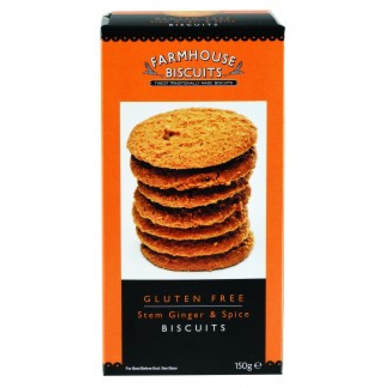 FARMHOUSE GLUTEN-FREE STEM GINGER & SPICE BISCUITS 150G