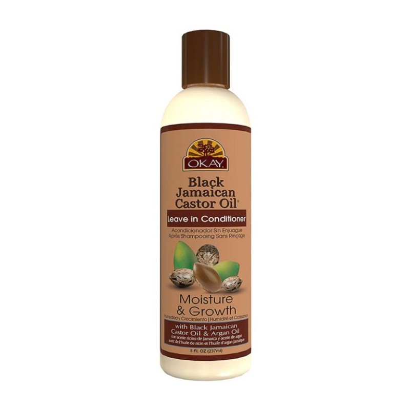 OKAY BLACK JAMAICAN CASTOR OIL LEAVE IN CONDITIONER MOISTURE & GROWTH 237ML