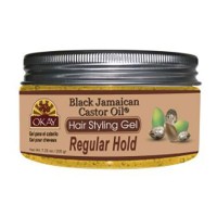 OKAY BLACK JAMAICAN CASTOR OIL HAIR STYLING GEL REGULAR HOLD 142G