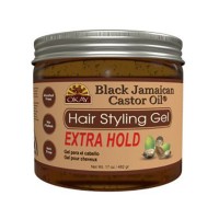 OKAY BLACK JAMAICAN CASTOR OIL HAIR STYLING GEL EXTRA HOLD 142G