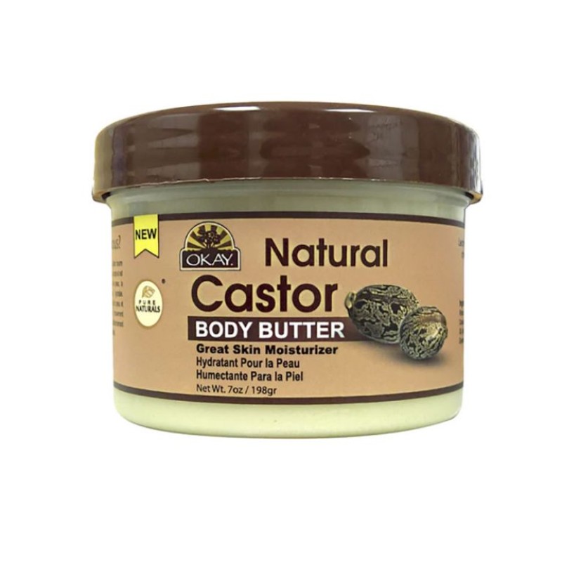 OKAY NATURAL CASTOR BODY BUTTER 198G