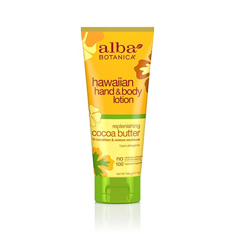 ALBA BOTANICA HAWAIIAN COCOA BUTTER HAND & BODY LOTION 198G