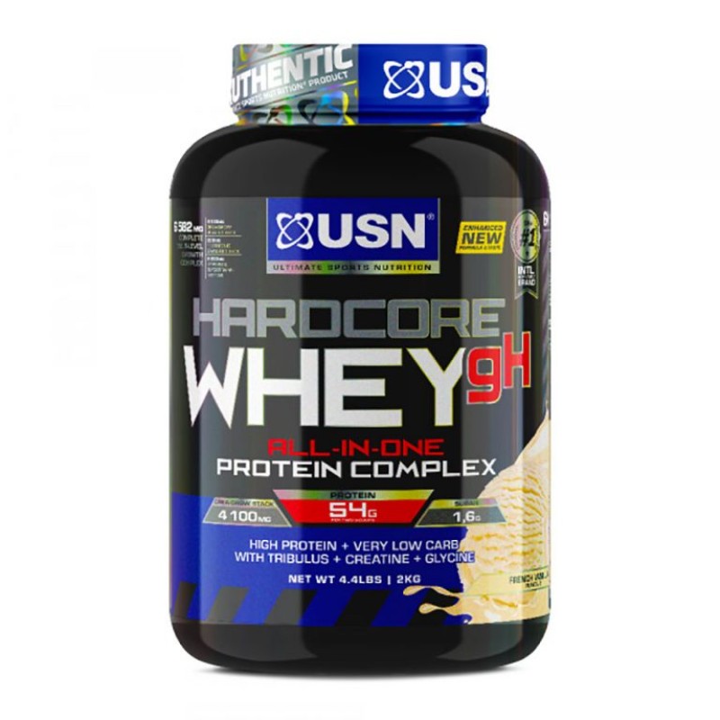 USN HARDCORE WHEY GH FRENCH VANILLA FLAVOUR 2KG FOR MUSCLE GAIN