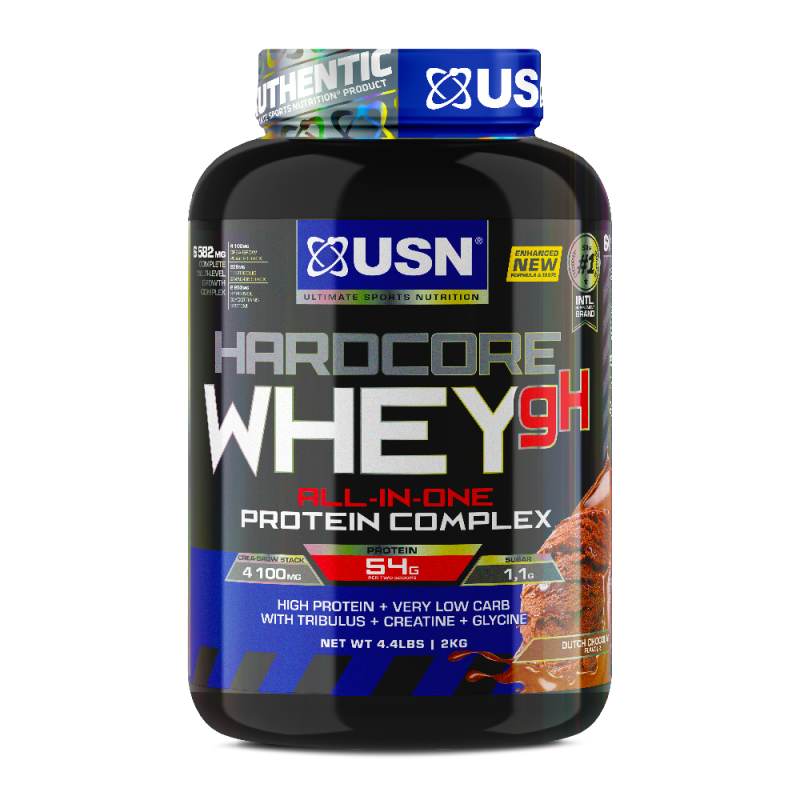 USN HARDCORE WHEY GH DUTCH CHOCOLATE FLAVOUR 2KG FOR MUSCLE GAIN