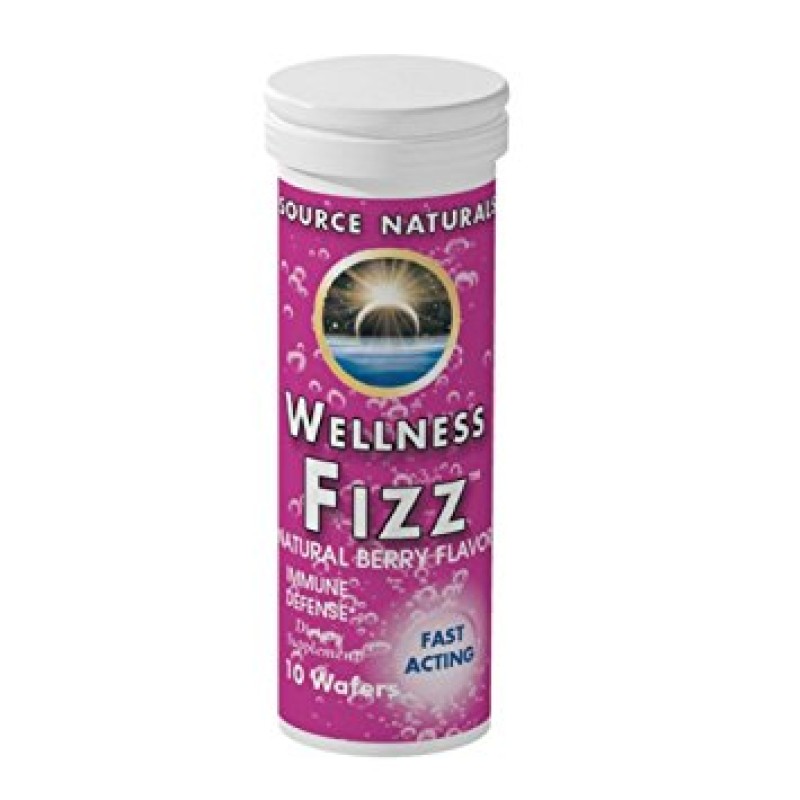 SOURCE NATURALS WELLNESS FIZZ BERRY 10 WAFERS