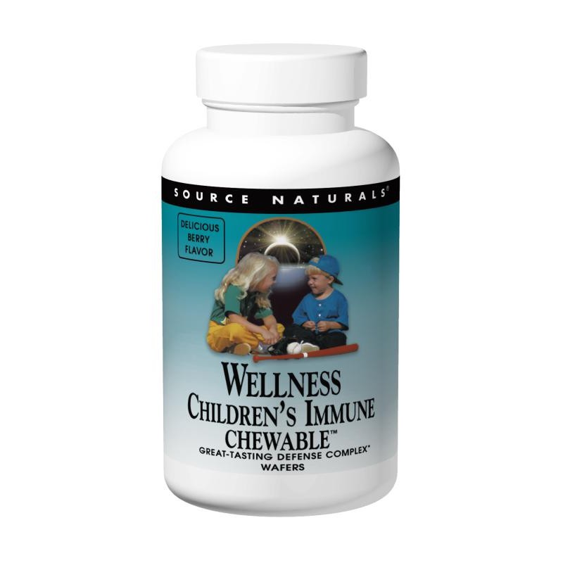 SOURCE NATURALS WELLNESS CHILDREN’S IMMUNE CHEWABLE 30 WAFERS