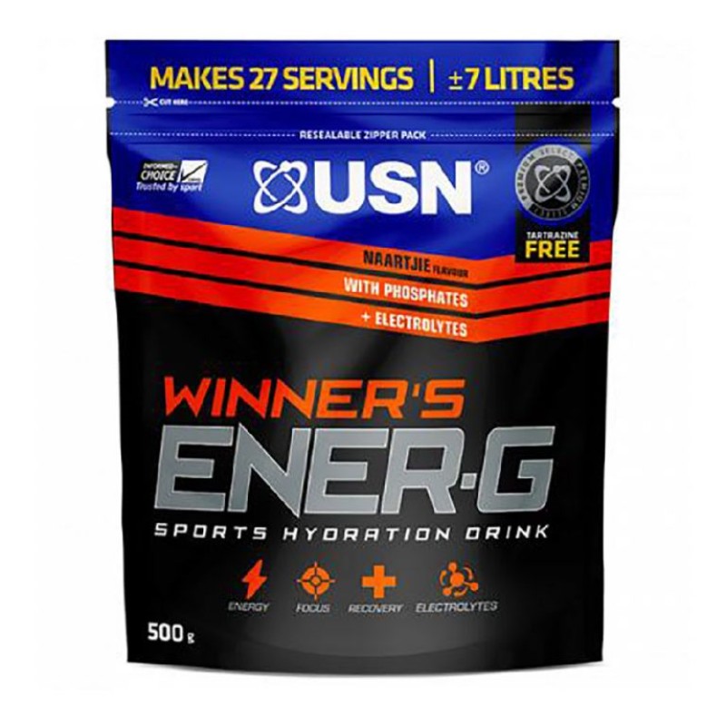 USN SPORTS ENER-G NAARTJE SPORTS HYDRATION DRINK (CITRUS) 500GM