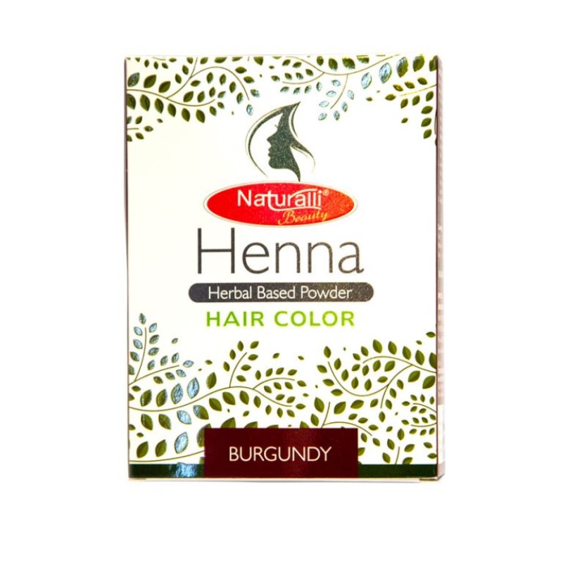 NATURALLI HENNA HAIR COLOR BURGUNDY 60G