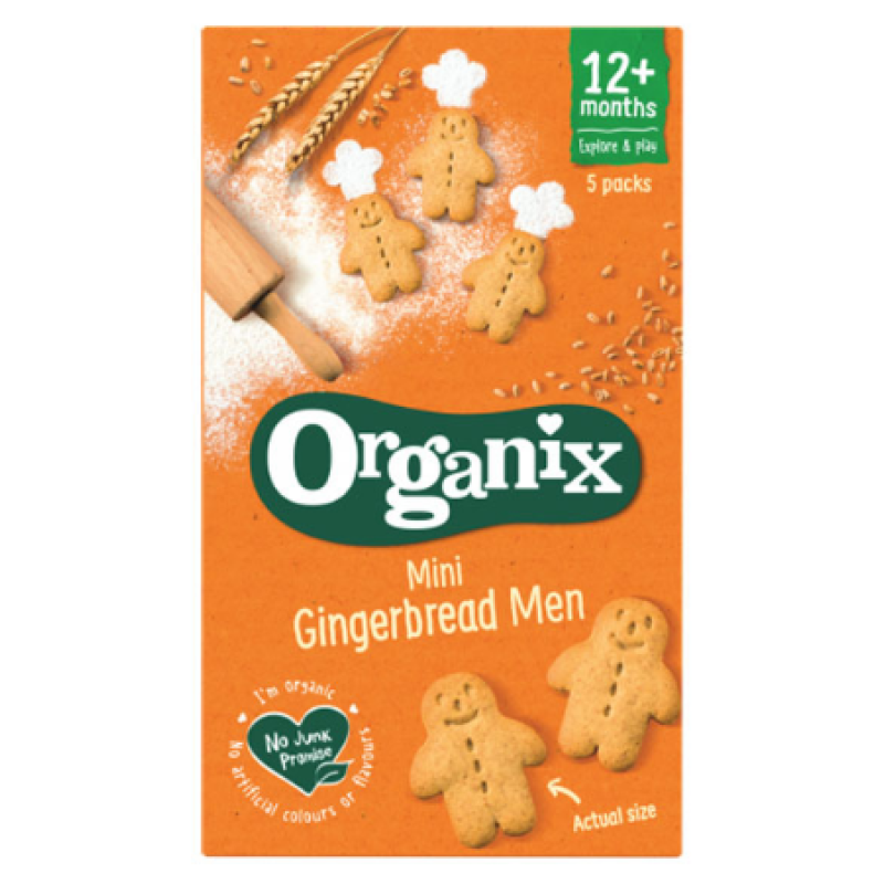 ORGANIX MINI GINGERBREAD MEN 25G