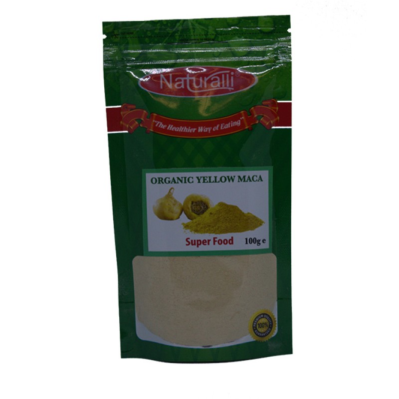 NATURALLI ORGANIC YELLOW MACA POWDER 100GM