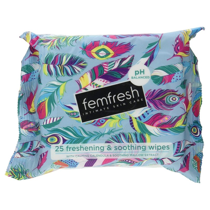 FEMFRESH INTIMATE HYGIENE 25 CLEANSING WIPES