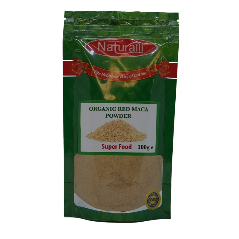 NATURALLI ORGANIC RED MACA POWDER 100GM