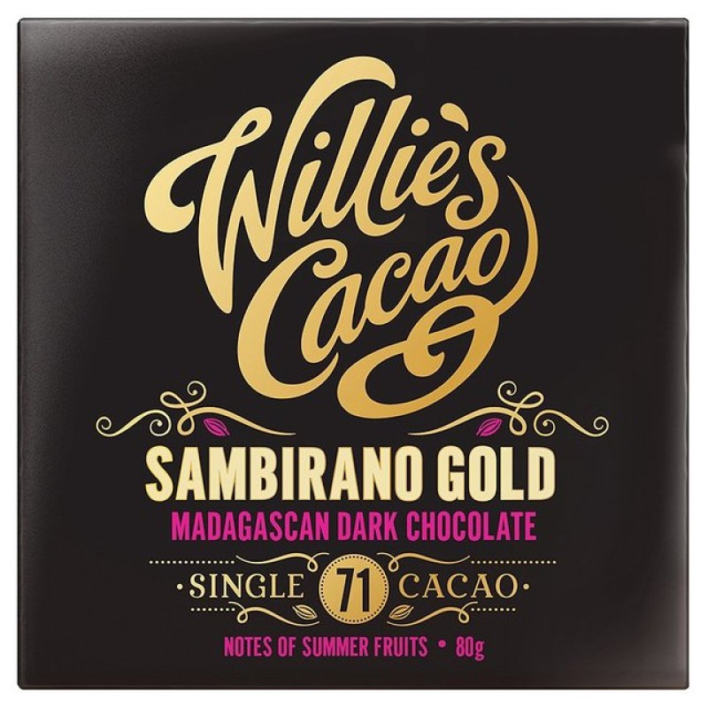 Willies Cacao Sambirano Gold-madagascan Dark Chocolate 71% 50g