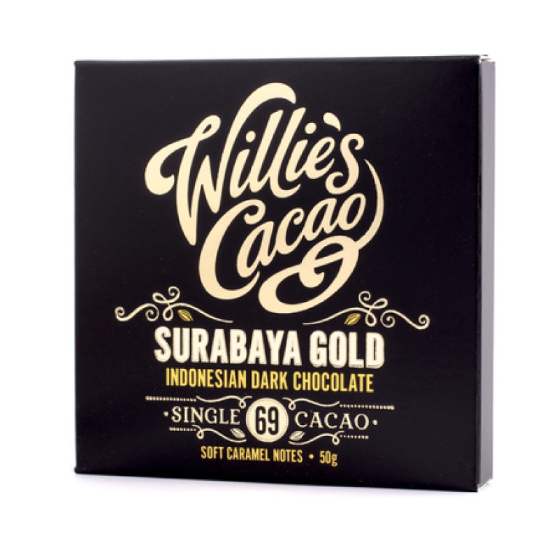 Willies Cacao Surabaya Gold-indonesian Dark Chocolate 69% 50g