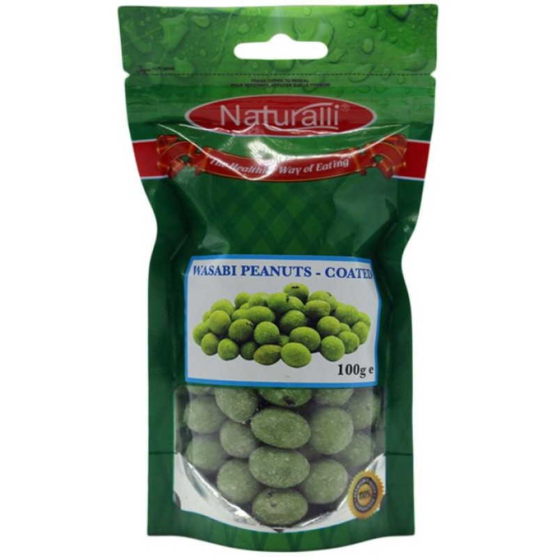 NATURALLI COATED WASABI PEANUT 100G 