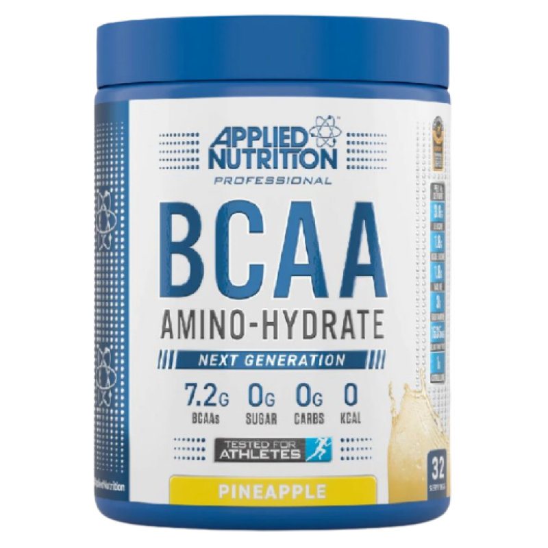 APPLIED NUTRITION BCAA AMINO HYDRATE PINEAPPLE FLAVOUR 32 SERVINGS 450G