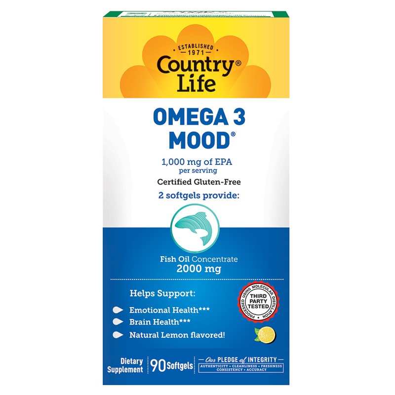 COUNTRY LIFE OMEGA 3 MOOD 90 SOFTGELS