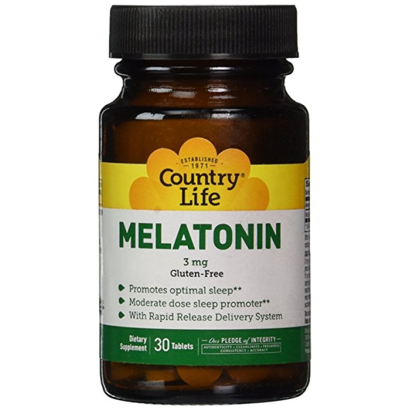 COUNTRY LIFE MELATONIN 3MG 30 TABS