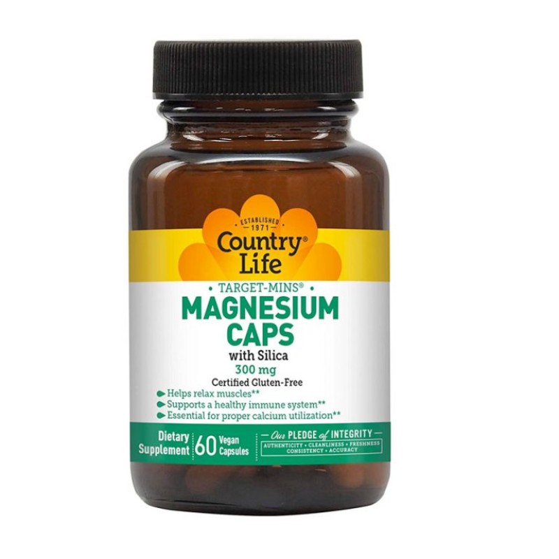 COUNTRY LIFE MAGNESIUM CAPS 300MG 60’S