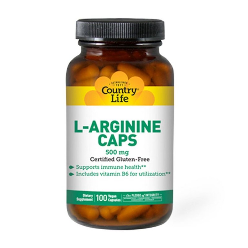 COUNTRY LIFE L-ARGININE CAPS 500MG 100’S