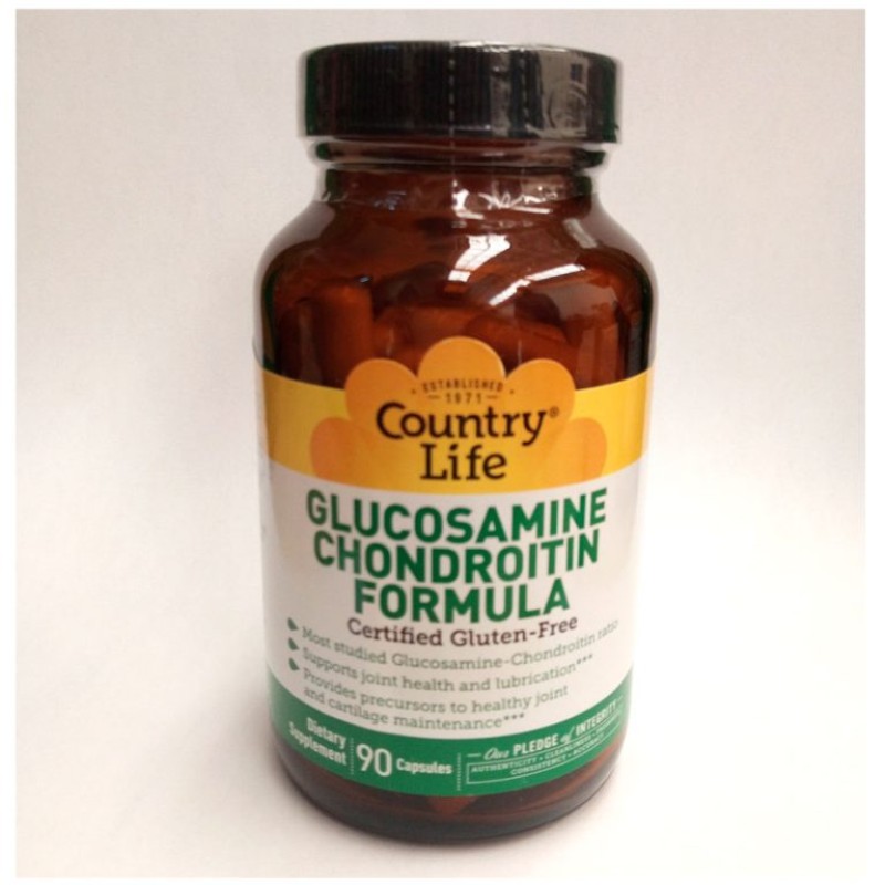 COUNTRY LIFE GLUCOSAMINE CHONDROITIN FORMULA 90’S