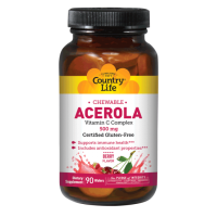 COUNTRY LIFE ACEROLA VITAMIN C COMPLEX 500MG WAFER 90 WAFERS